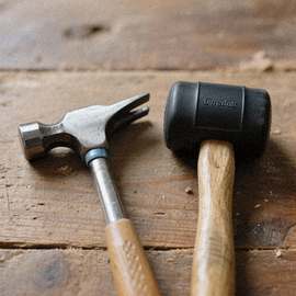 Hammer og gummihammer