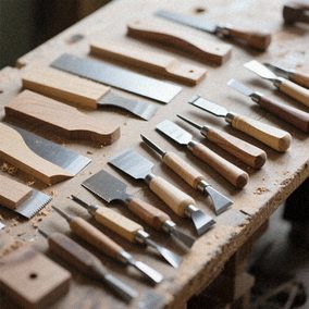 Træskrabere og små mejsler