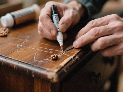 Reparation af ridser i træ